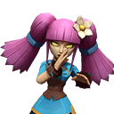 Lilium close combat skilled playable character with grenade and melee hammer